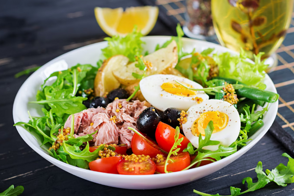 Foto de un plato de ensalada